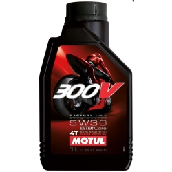 Motul 300V 5W30 4T ESTER Core ROAD RACING olej motocyklowy silnikowy 1L